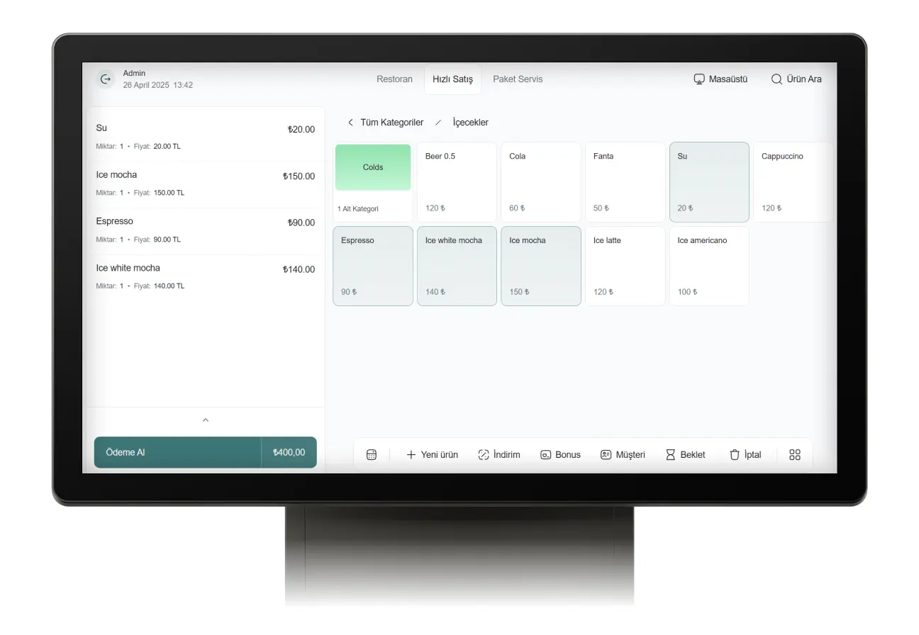 Alışveriş Merkezi Sipariş